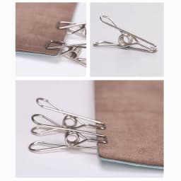 WUTA 20 pcs Hot Stainless Steel Metal Spring Clips for Leather craft Tools Silver Ticket Clip Clothes Hanging Pegs Clips Clamps