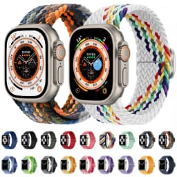 Nylon Strap For Apple Watch 12 11 10 9 8 7 46mm 42mm Adjustable Wristband iWatch Ultra4-3-2-1 49mm 6 5 4 SE 45mm 41mm 44mm Belt