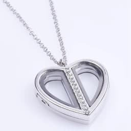 1Pc Trendy Sweet Love Glass Reliquary Photo Locket Pendant Necklaces Goth Heart Cremation Ashes Urn Relicario Collares Jewelry