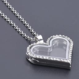 1Pc Trendy Sweet Love Glass Reliquary Photo Locket Pendant Necklaces Goth Heart Cremation Ashes Urn Relicario Collares Jewelry