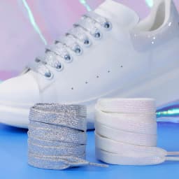1Pair Colorful Flat Shoe laces 1CM Width Glitter Shoelaces Fashion Sneakers Boot Shoelace 100/120/140/160cm Shoes Accessories