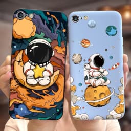 For Apple iPhone SE 2020 Case Cute Astronauts Cover Soft Silicone Matte Phone Case For iPhone SE 2022 iPhoneSe 2020 Fundas Coque