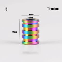 Titanium Alloy/Stainless Steel Knife Lanyard Camping Knife Gadgets Pendant TC4 Knife Beads Paracord Rope Knife EDC