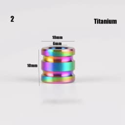 Titanium Alloy/Stainless Steel Knife Lanyard Camping Knife Gadgets Pendant TC4 Knife Beads Paracord Rope Knife EDC