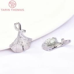 (672) 6PCS 13x16MM 24K Gold Color Plated Brass Ginkgo Leaf Tree Leafs Shaped Charms High Quality Diy Jewelry Accessories