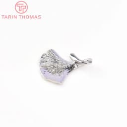 (672) 6PCS 13x16MM 24K Gold Color Plated Brass Ginkgo Leaf Tree Leafs Shaped Charms High Quality Diy Jewelry Accessories