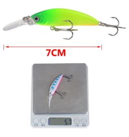 1pcs 6g/7cm Minnow Stream Fishing Lure Mini Trout Baits Small Whopper Vibrating Light Sinking Fish Crankbait Japan Winter Tackle