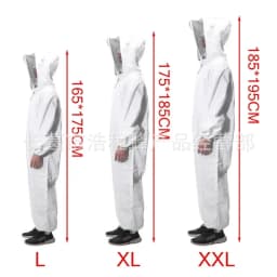 Full Body Protection Beekeeping Suit Cotton Beekeeper Costume Safty Veil Hood Hat Clothes Beekeepers Bee WJ901
