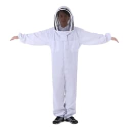 Full Body Protection Beekeeping Suit Cotton Beekeeper Costume Safty Veil Hood Hat Clothes Beekeepers Bee WJ901
