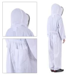 Full Body Protection Beekeeping Suit Cotton Beekeeper Costume Safty Veil Hood Hat Clothes Beekeepers Bee WJ901