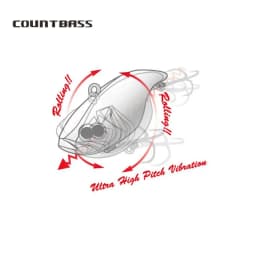 COUNTBASS 55mm 13.5g Vibraiton Rattling Hard Body Fishing Baits Vibe Lure Lipless Crankbait Angler's Fishing Lure