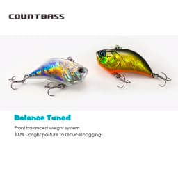 COUNTBASS 55mm 13.5g Vibraiton Rattling Hard Body Fishing Baits Vibe Lure Lipless Crankbait Angler's Fishing Lure