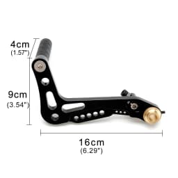 New 2Pcs 5 Color CNC Aluminum Alloy Billet Set Racing Race Go Kart Pedals Foot Rests Brake And Accelerator Set Black Gold Pedals