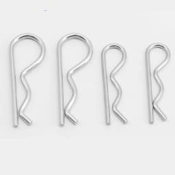 M1 M1.2 M1.6 M1.8 M2 M2.5 M3 M3.5 M4 M5 304 Stainless Steel R Spring Cotter Pin Wave Shape Split Clip Clam Tractor Pin for Car