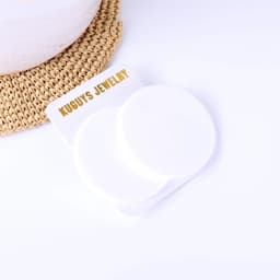 KUGUYS Classic Round Earrings for Women Clear Acrylic Fashion Summer Beach Music Festival Jewelry Blue Green Pink Red