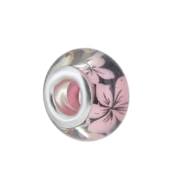2Pcs/Lot 2021 Original Sculpture Flower Heart Butterfly Charm Beads Fit Pink Murano Glass Crystal Bracelet For Women DIY Jewelry