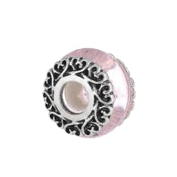 2Pcs/Lot 2021 Original Sculpture Flower Heart Butterfly Charm Beads Fit Pink Murano Glass Crystal Bracelet For Women DIY Jewelry