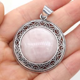 Natural stone Pendant Turquoise Metal Alloy Vintage Round Exquisite charms For jewelry making DIY Necklace accessories 38x42mm