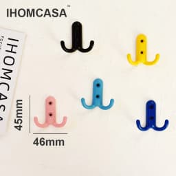 Hook Hanger Keys Hanging Towel Hook Wall Key Holder Hook Decorative Creative Hooks Multicolor Metal Nordic Style