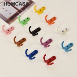 Hook Hanger Keys Hanging Towel Hook Wall Key Holder Hook Decorative Creative Hooks Multicolor Metal Nordic Style