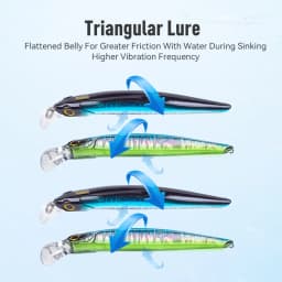 Kingdom Hot Selling Jerkbaits Lures 60mm 6g 80mm 9g 105mm 18.6g Sinking Minnow Swimbait Isca Artificial Bait Fishing Wobblers