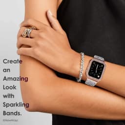 Case for Apple Watch 7 8 9 45mm 41mm 40mm 44mm 38mm 42mm Diamond Bling Bumpe Protective Cover for Iwatch Series SE 6 5 4 3 2 1