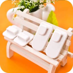 Plastic Hooks 2 pairs(4pcs) Sticky Hook Set TV Air Conditioner Remote Control Key Practical Wall Storage Holder Strong Hanger