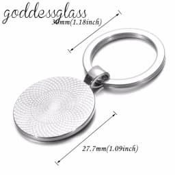 Up Travel with the House Adventure Glass Cabochon Keychain Bag Car Key Chain Ring Holder Charms Keychains Gift