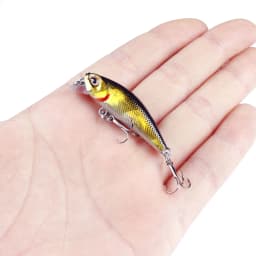 1pcs Mini Minnow Fishing Lures Wobblers 4.5cm 3.5g Sinking Artificial Plastic Hard Bait Crankbait Jerkbait Pesca Bass Tackle