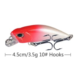 1pcs Mini Minnow Fishing Lures Wobblers 4.5cm 3.5g Sinking Artificial Plastic Hard Bait Crankbait Jerkbait Pesca Bass Tackle