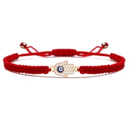 Zinc Alloy Hamsa Hand Red String Adjustable Bracelet Women Fatima Evil Eye Rope Handmade Tibetan Buddhist Lucky Knot Jewelry DIY