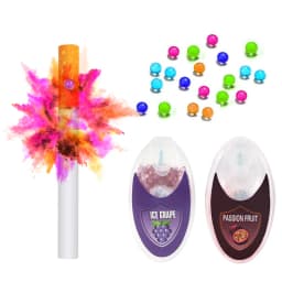 100pcs Mixed Fruit Flavor Capsule Mint Beads Ice Pops Cigarette Filter Brush Ball for Smoking Accessories DIY Tobacco Holder