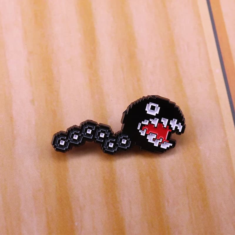Chain chomp collectible badge Super game fans gift