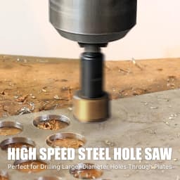 12-100mm HSS Titanium Coated Hole Saw Drill Bit For Stainless Aluminum Alloy Metal With Pilot Drill High Speed Steel Drill Bits