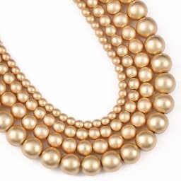 Natural Stone Dull Matte Light Gold Color Hematite Beads Round Loose Mineral Beads Jewelry Making Diy Bracelet 2/3/4/6/8mm