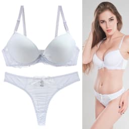 Nouvelle Seamless Brand Sexy Bras Set BCDE Cup Underwear For Womens Push Up Padded Solid Bow Ladies Lingerie