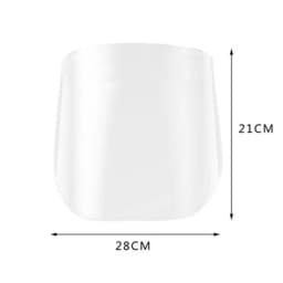 2Pcs Face Shield Transparent Full Face Cover Safety Protective Film Tool Anti-Oil Anti-Fog Kitchen House Clean Dust Proof Mask