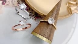 ZHOUYANG Wedding Rings For Women Classic Forever Perfect Cut 1 Carat Zircon Rose Gold Color 6 Claws Gift Wholesale Jewelry R013