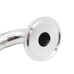 SAP 19/25/32/38/51mm SS304 Sanitary Hose Barb Pipe Fitting 1.5/2" Tri Clamp 90 Degree Elbow Hose Adaptor Clamp Hose Barb Fitting