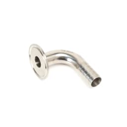 SAP 19/25/32/38/51mm SS304 Sanitary Hose Barb Pipe Fitting 1.5/2" Tri Clamp 90 Degree Elbow Hose Adaptor Clamp Hose Barb Fitting