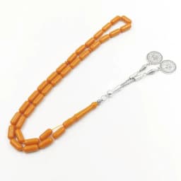 Orange Resin Tasbih 33 misbaha beads islamic gift Muslim rosary turkey fashion bracelet Jewelry Accessories on hand