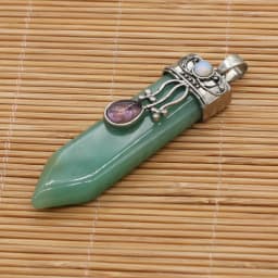 Natural Amethysts Pink Quartz Stone Sword Pendant Lapis Lazuli Onyx Charms Women Jewelry Making DIY Necklace Gift Size 16x57mm