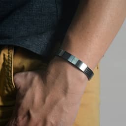 KULUZE Original Titanium wristband 100% Pure titanium Golf Athletic Bracelet Men Women C-Shaped cuff Bangle Bracelet fashionGift