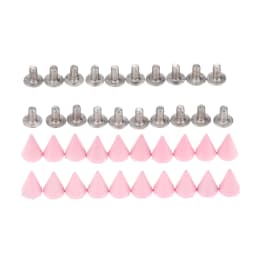 20Pcs Punk Apparel Leather Buckles Metal Screws Knob Tip Rivets Handbag Belt Shoes Crafts Bullet Rivet Stud Spikes DIY Handmade