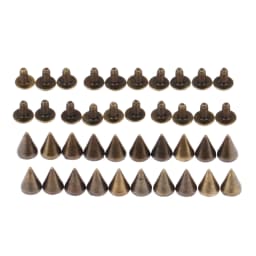 20Pcs Punk Apparel Leather Buckles Metal Screws Knob Tip Rivets Handbag Belt Shoes Crafts Bullet Rivet Stud Spikes DIY Handmade