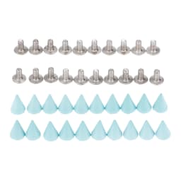 20Pcs Punk Apparel Leather Buckles Metal Screws Knob Tip Rivets Handbag Belt Shoes Crafts Bullet Rivet Stud Spikes DIY Handmade
