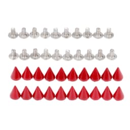 20Pcs Punk Apparel Leather Buckles Metal Screws Knob Tip Rivets Handbag Belt Shoes Crafts Bullet Rivet Stud Spikes DIY Handmade