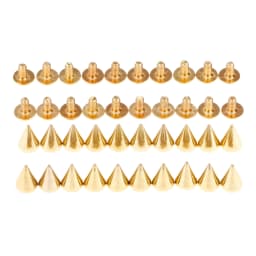 20Pcs Punk Apparel Leather Buckles Metal Screws Knob Tip Rivets Handbag Belt Shoes Crafts Bullet Rivet Stud Spikes DIY Handmade