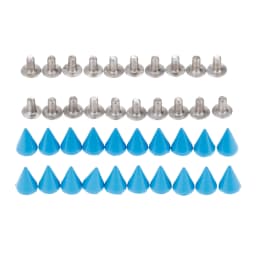 20Pcs Punk Apparel Leather Buckles Metal Screws Knob Tip Rivets Handbag Belt Shoes Crafts Bullet Rivet Stud Spikes DIY Handmade