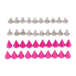 20Pcs Punk Apparel Leather Buckles Metal Screws Knob Tip Rivets Handbag Belt Shoes Crafts Bullet Rivet Stud Spikes DIY Handmade